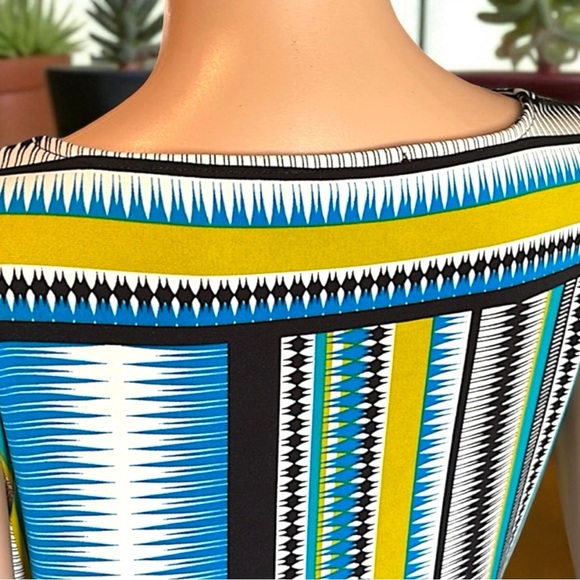 Calvin Klein Women's Lime Green Multi/Color Sleeveless Cowl-Neck Top Blouse - Picture 12 of 16